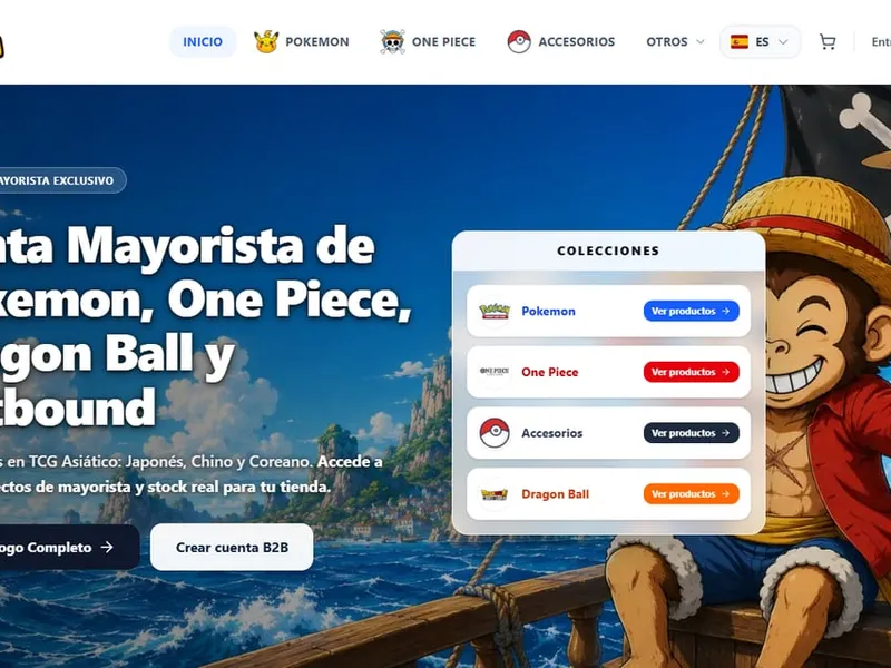 DON BANANZA - Portal mayorista B2B de cartas coleccionables asiáticas (Pokémon, One Piece, Dragon Ball y Riftbound...